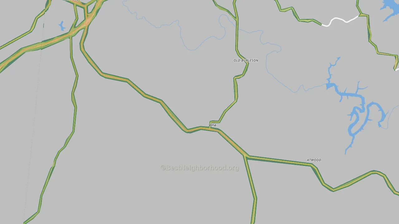 35593, AL Map of Noise Levels in 35593