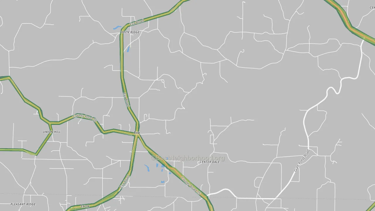 35621, AL Map of Noise Levels in 35621