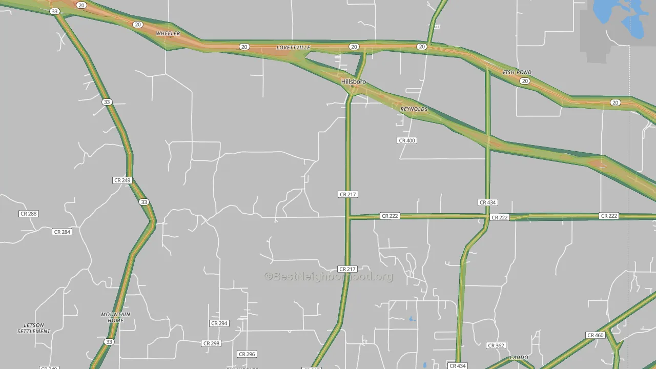 35643, AL Map of Noise Levels in 35643