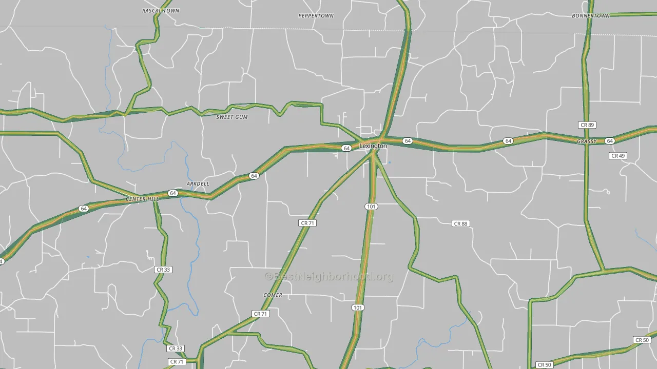 35648, AL Map of Noise Levels in 35648