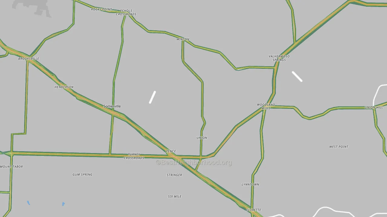 35670, AL Map of Noise Levels in 35670