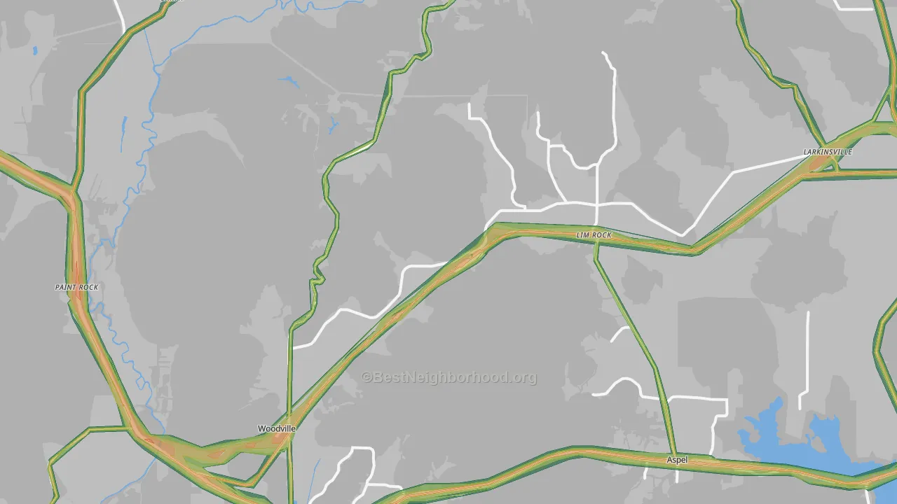 35776, AL Map of Noise Levels in 35776