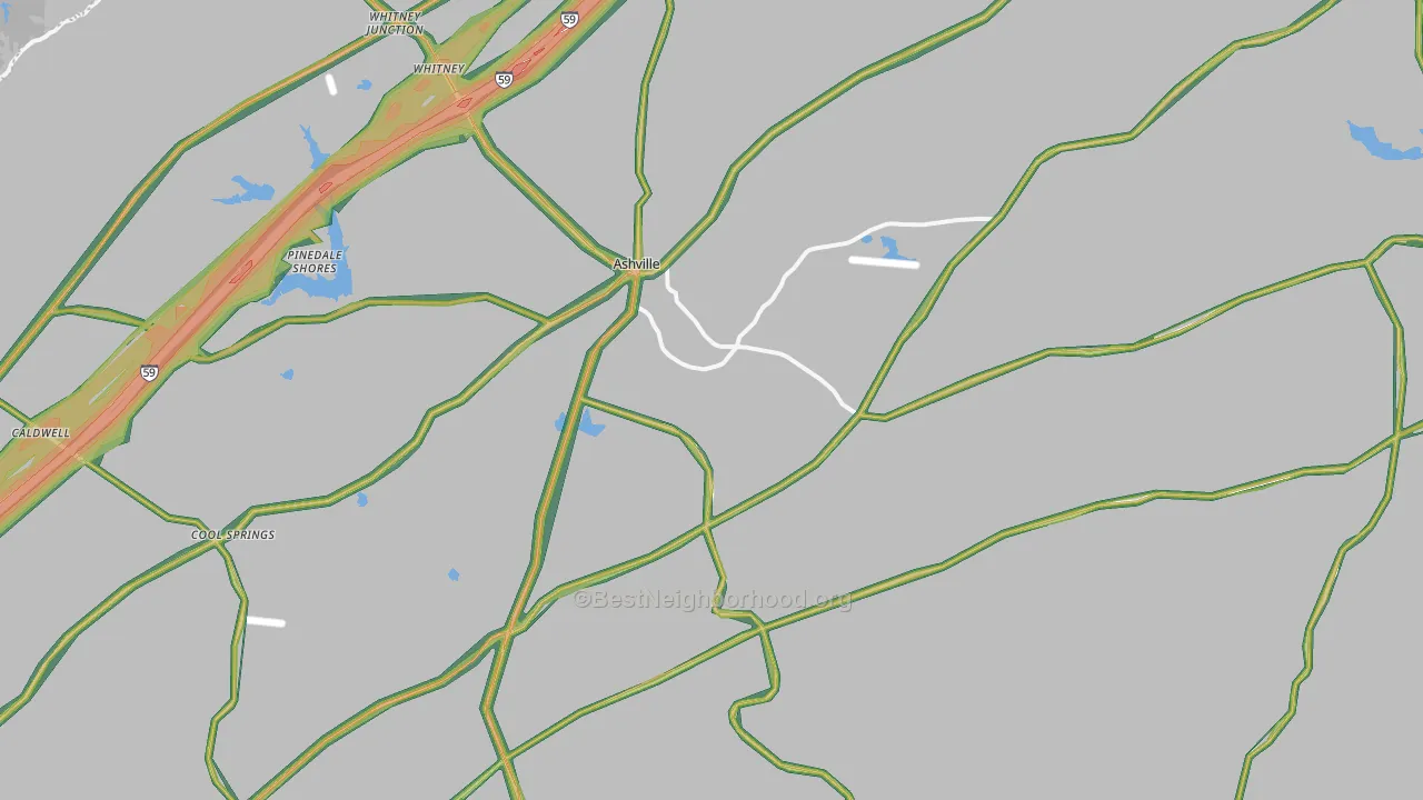35953, AL Map of Noise Levels in 35953