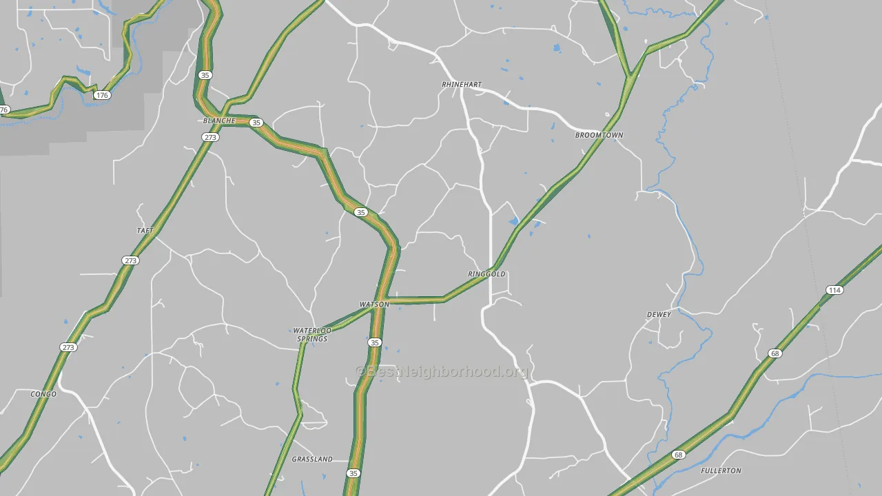 35973, AL Map of Noise Levels in 35973