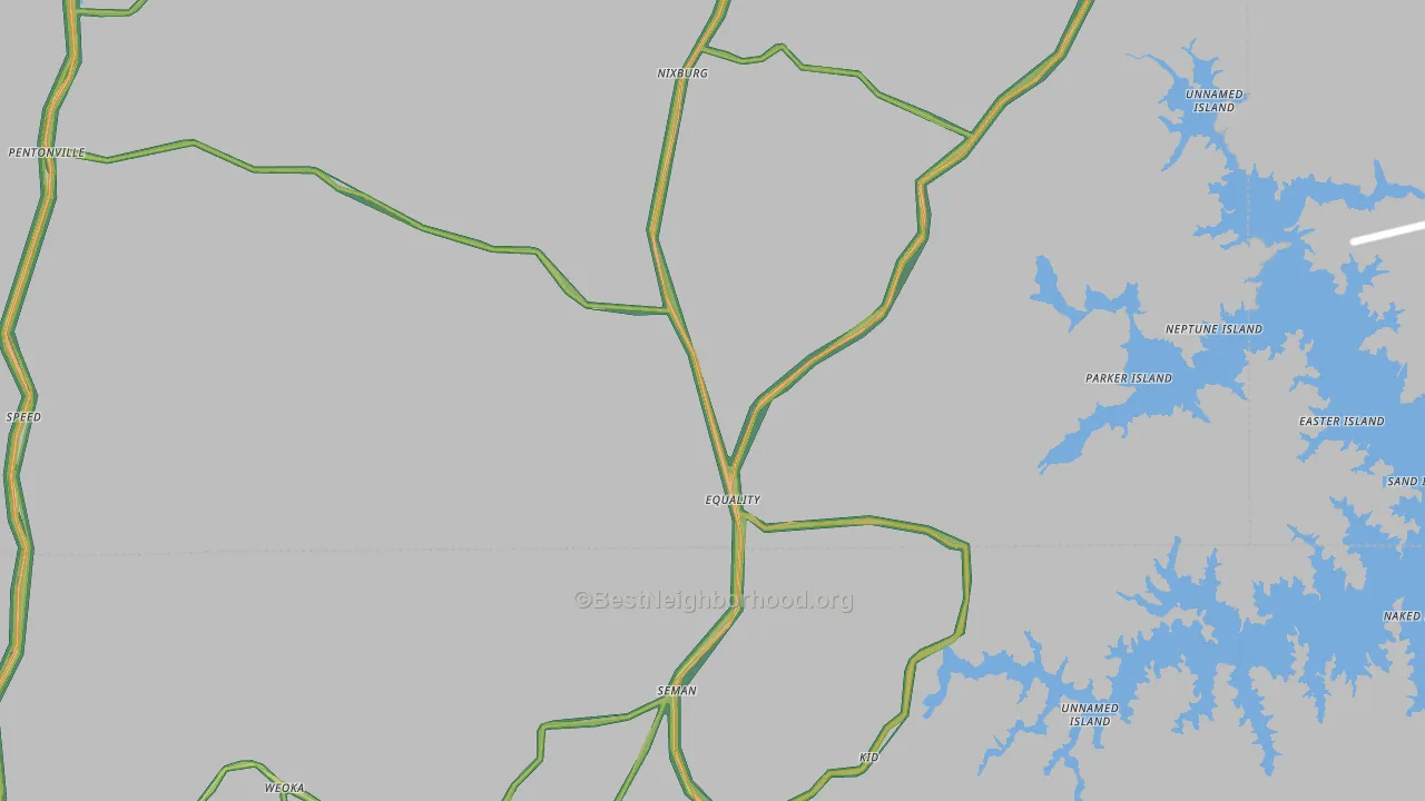 36026, AL Map of Noise Levels in 36026