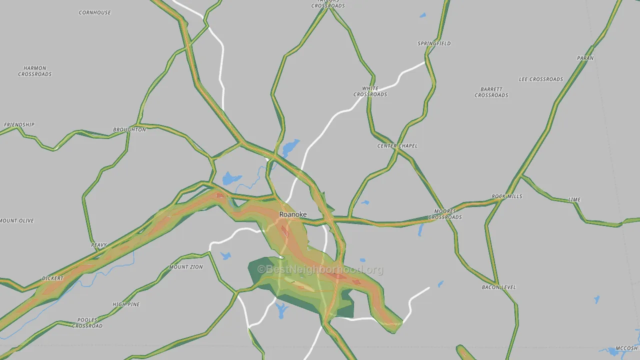 36274, AL Map of Noise Levels in 36274