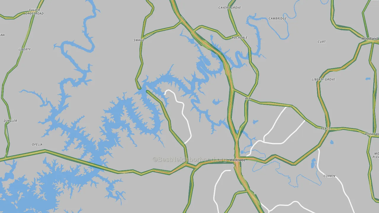 36278, AL Map of Noise Levels in 36278