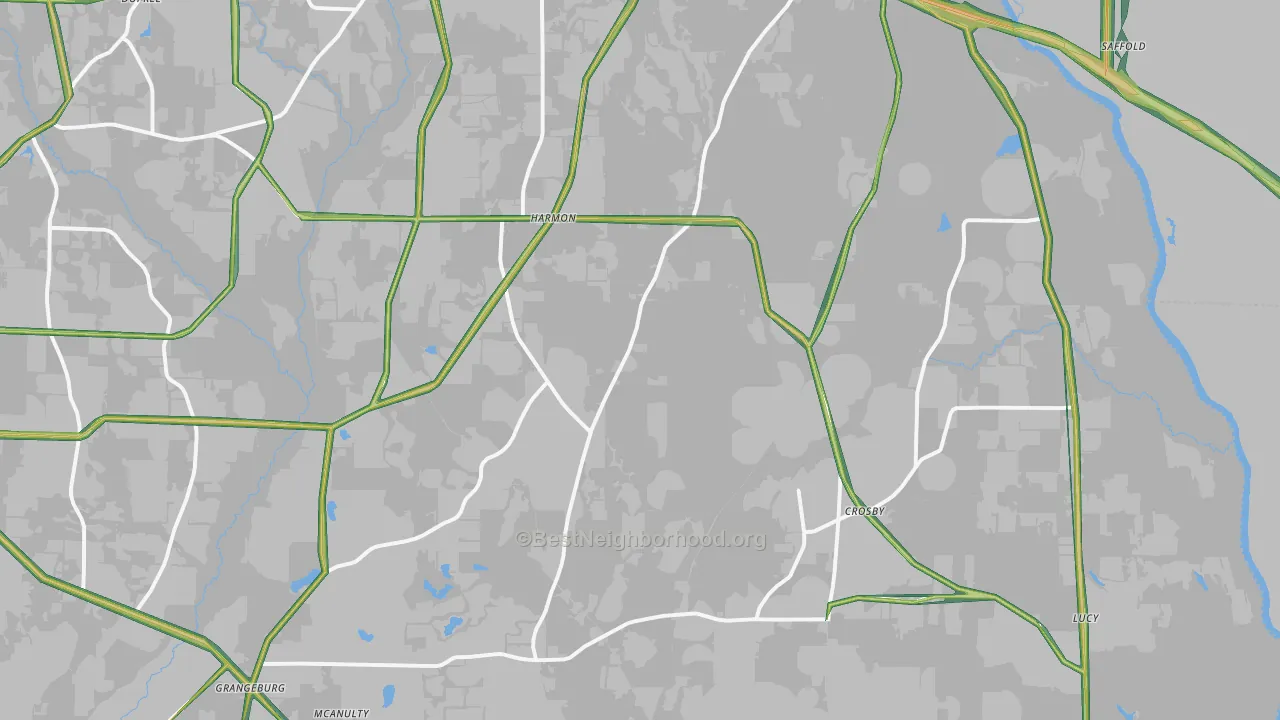 36343, AL Map of Noise Levels in 36343