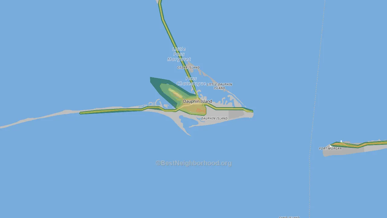 36528, AL Map of Noise Levels in 36528