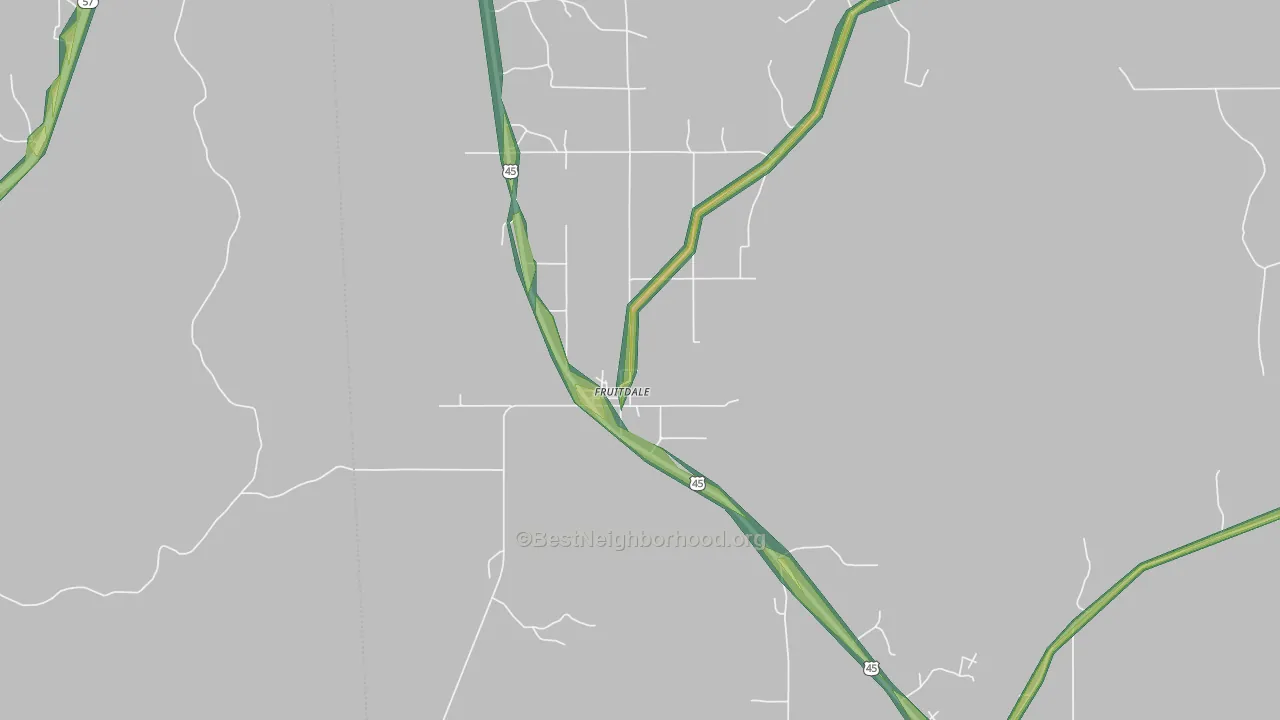 36539, AL Map of Noise Levels in 36539
