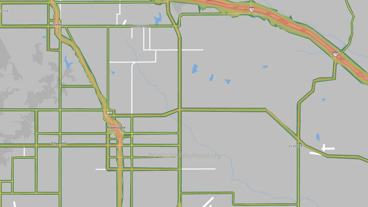 36567, AL Map of Noise Levels in 36567