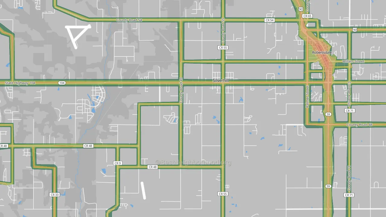 36576, AL Map of Noise Levels in 36576