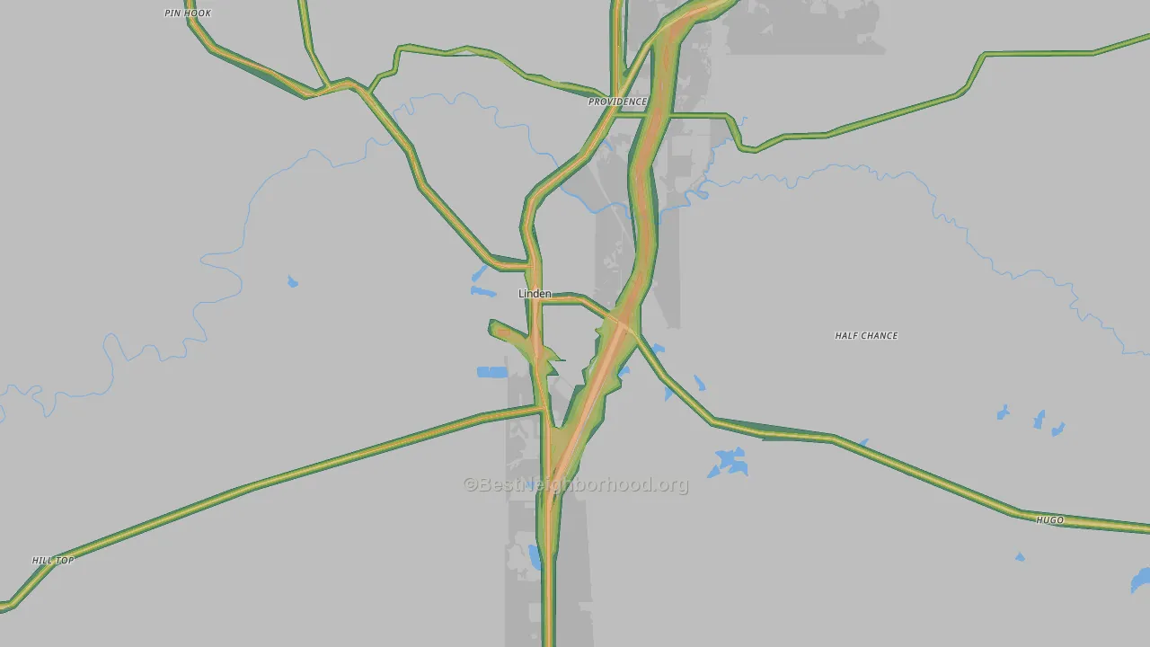 36748, AL Map of Noise Levels in 36748