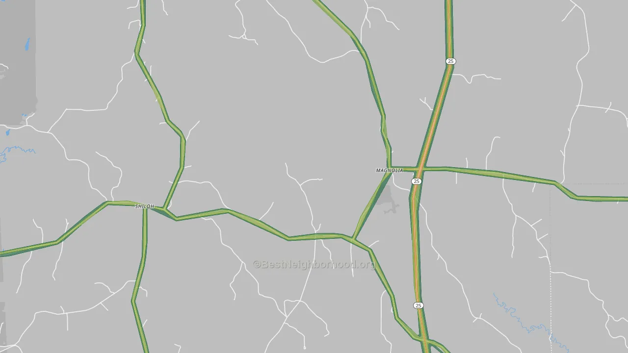 36754, AL Map of Noise Levels in 36754
