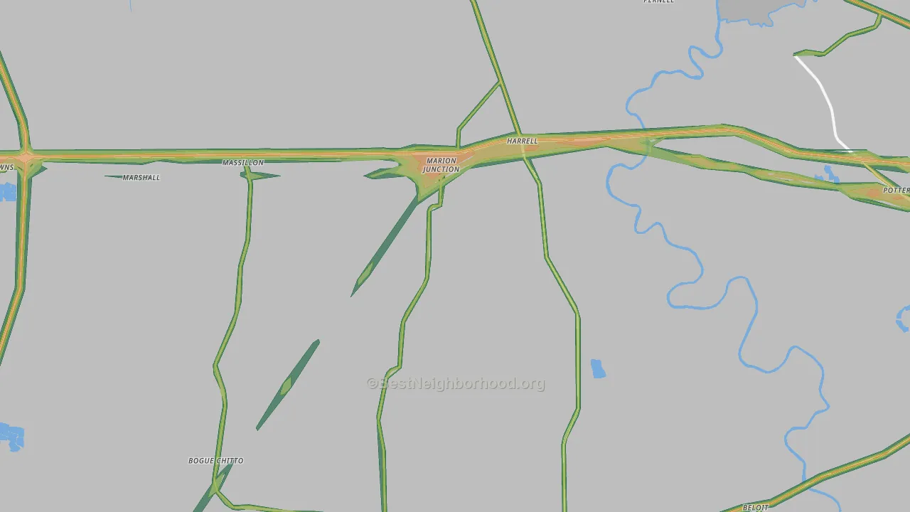 36759, AL Map of Noise Levels in 36759