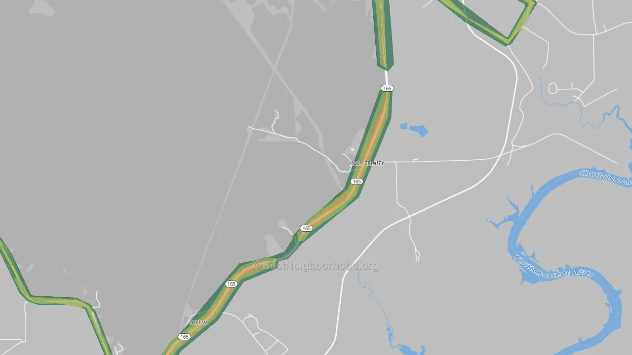 36859, AL Map of Noise Levels in 36859