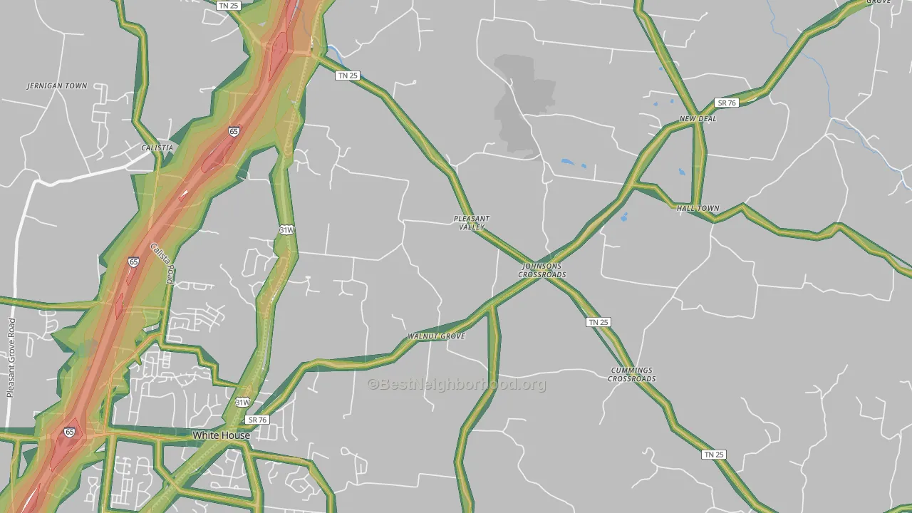 37048, TN Map of Noise Levels in 37048