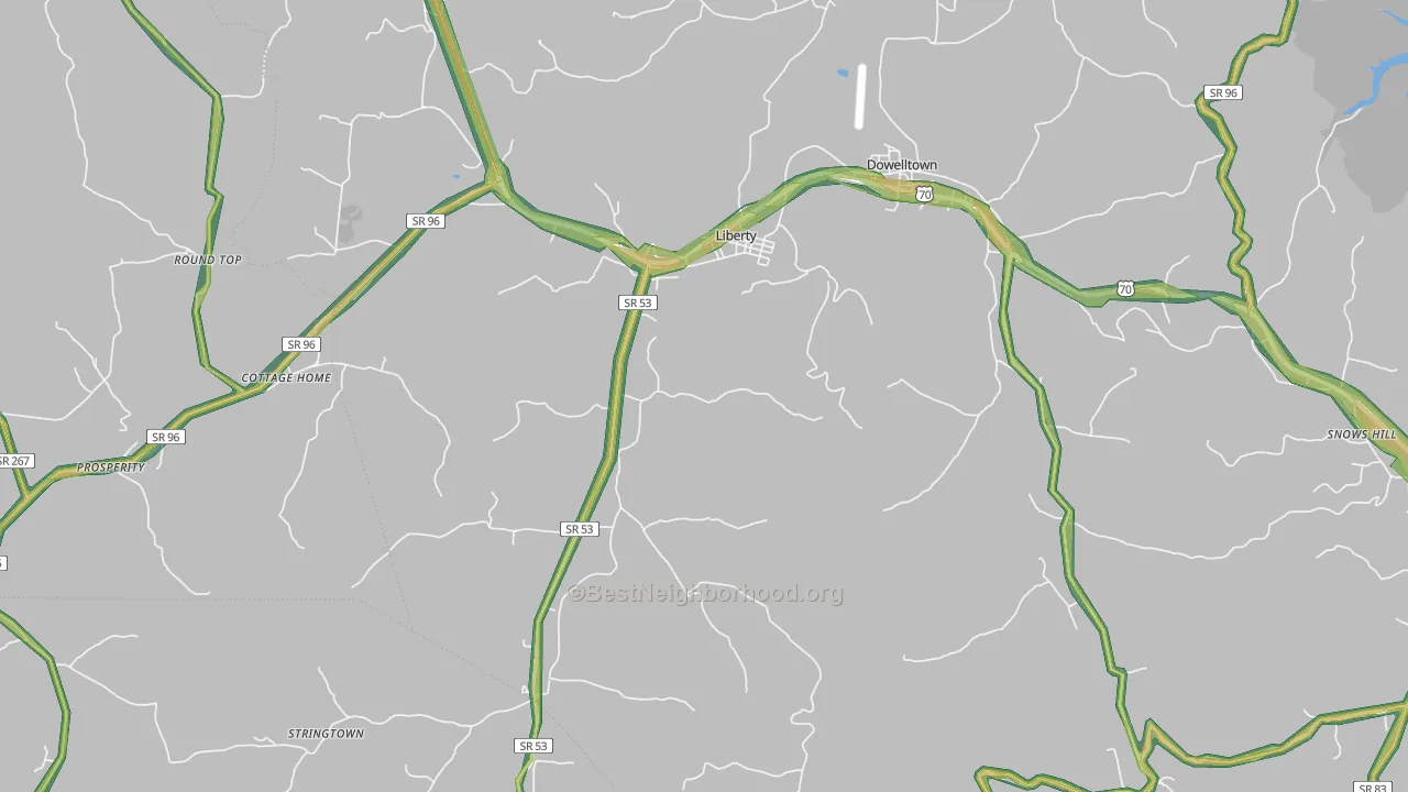 37095, TN Map of Noise Levels in 37095