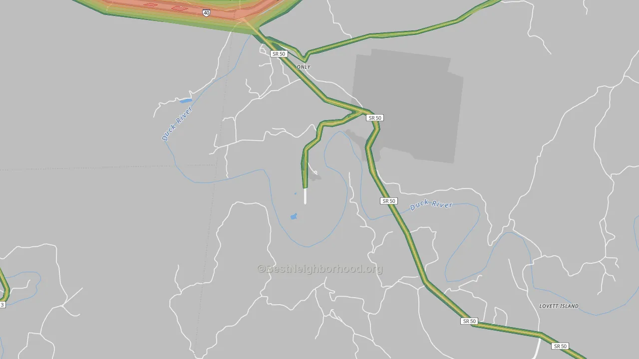 37140, TN Map of Noise Levels in 37140