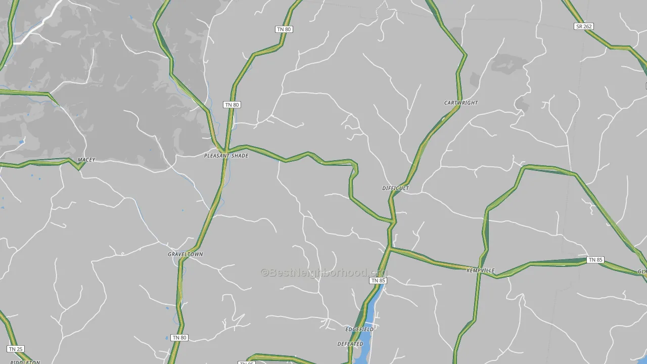 37145, TN Map of Noise Levels in 37145