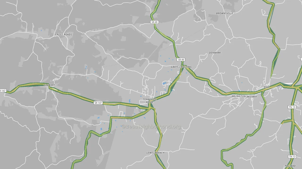 37178, TN Map of Noise Levels in 37178