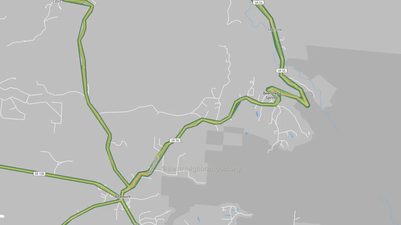 37305, TN Map of Noise Levels in 37305