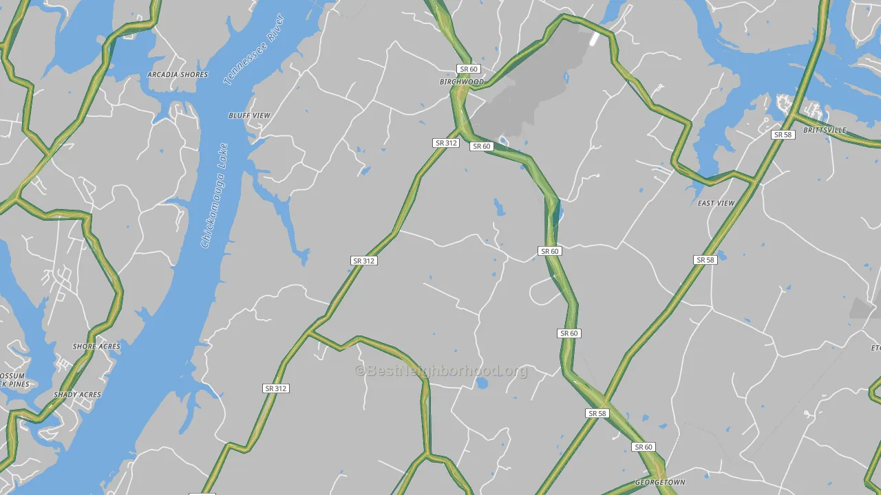 37308, TN Map of Noise Levels in 37308