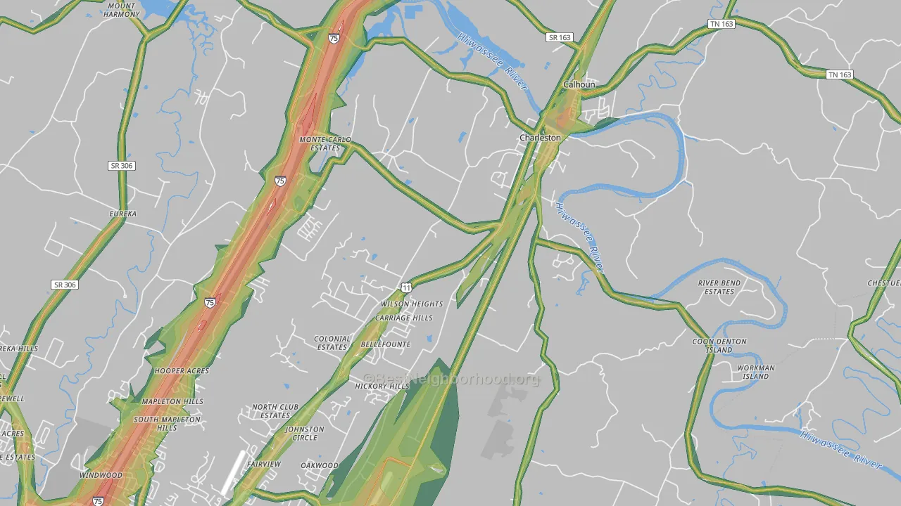 37310, TN Map of Noise Levels in 37310
