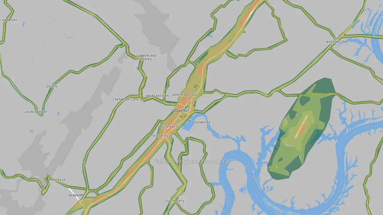 37321, TN Map of Noise Levels in 37321