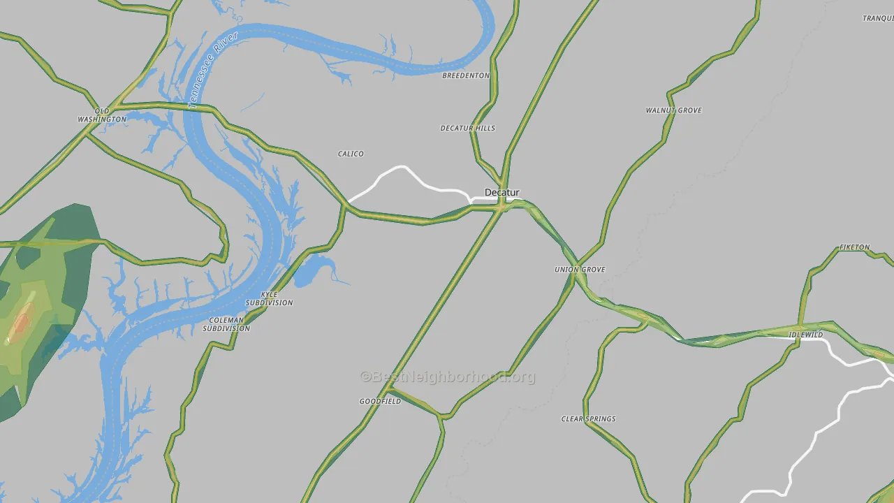 37322, TN Map of Noise Levels in 37322