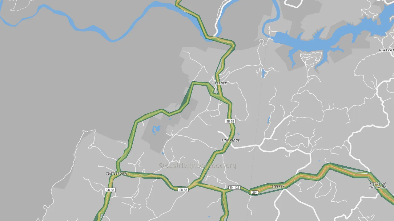 37333, TN Map of Noise Levels in 37333