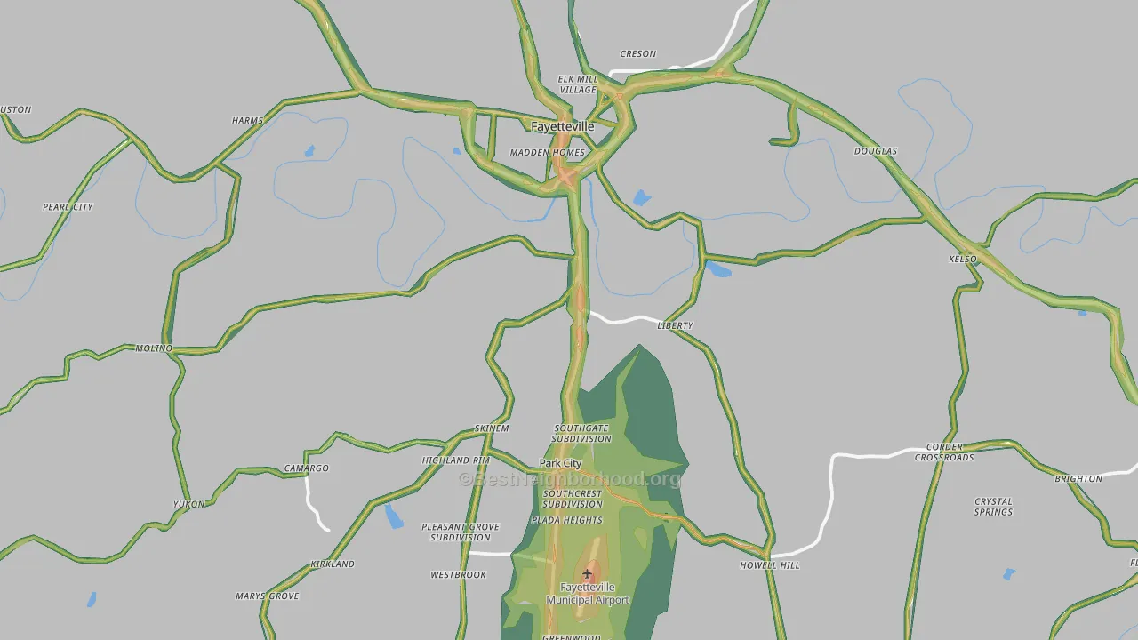 37334, TN Map of Noise Levels in 37334