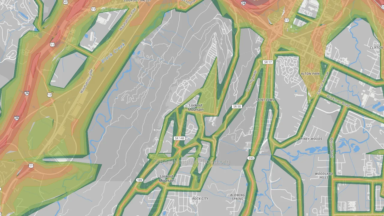 37350, TN Map of Noise Levels in 37350