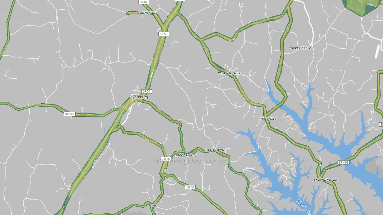 37352, TN Map of Noise Levels in 37352