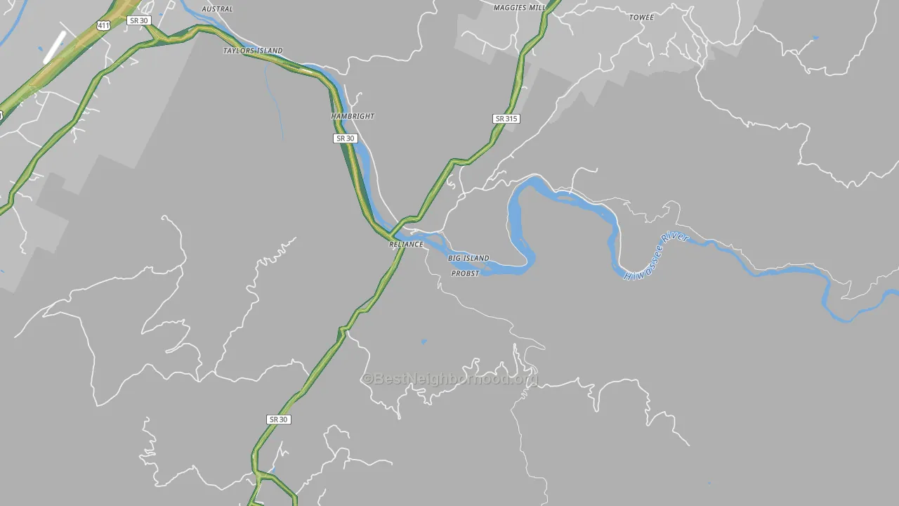 37369, TN Map of Noise Levels in 37369