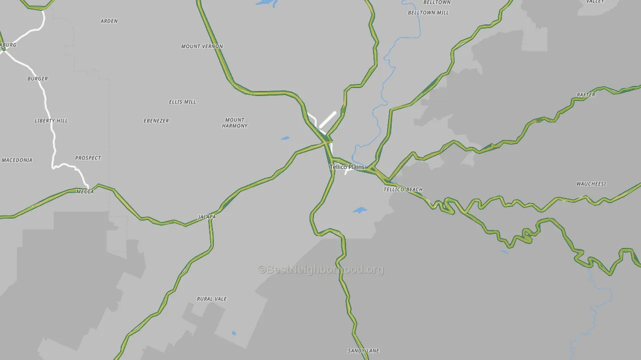 37385, TN Map of Noise Levels in 37385