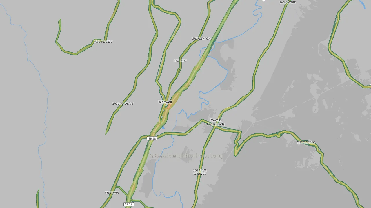 37397, TN Map of Noise Levels in 37397
