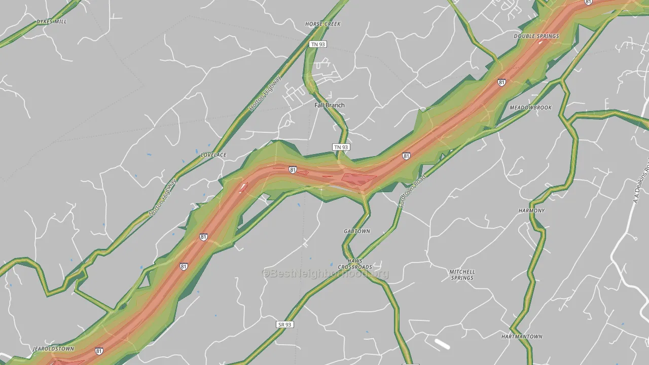 37656, TN Map of Noise Levels in 37656