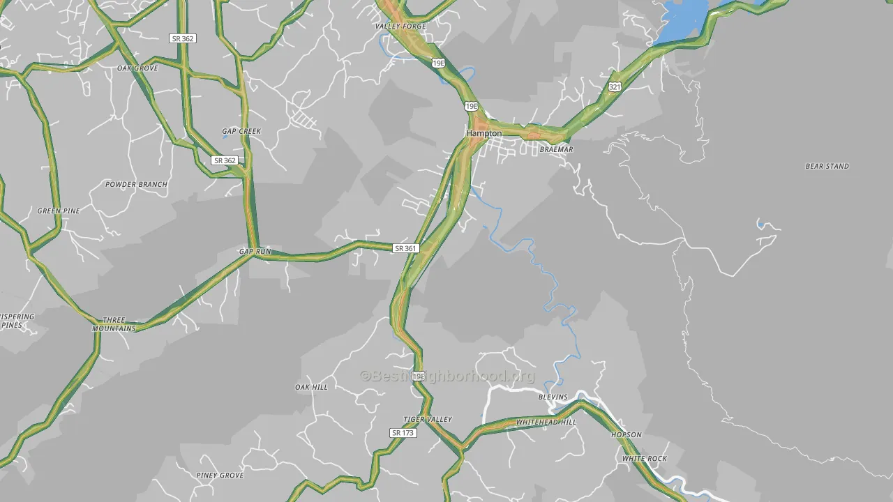 37658, TN Map of Noise Levels in 37658
