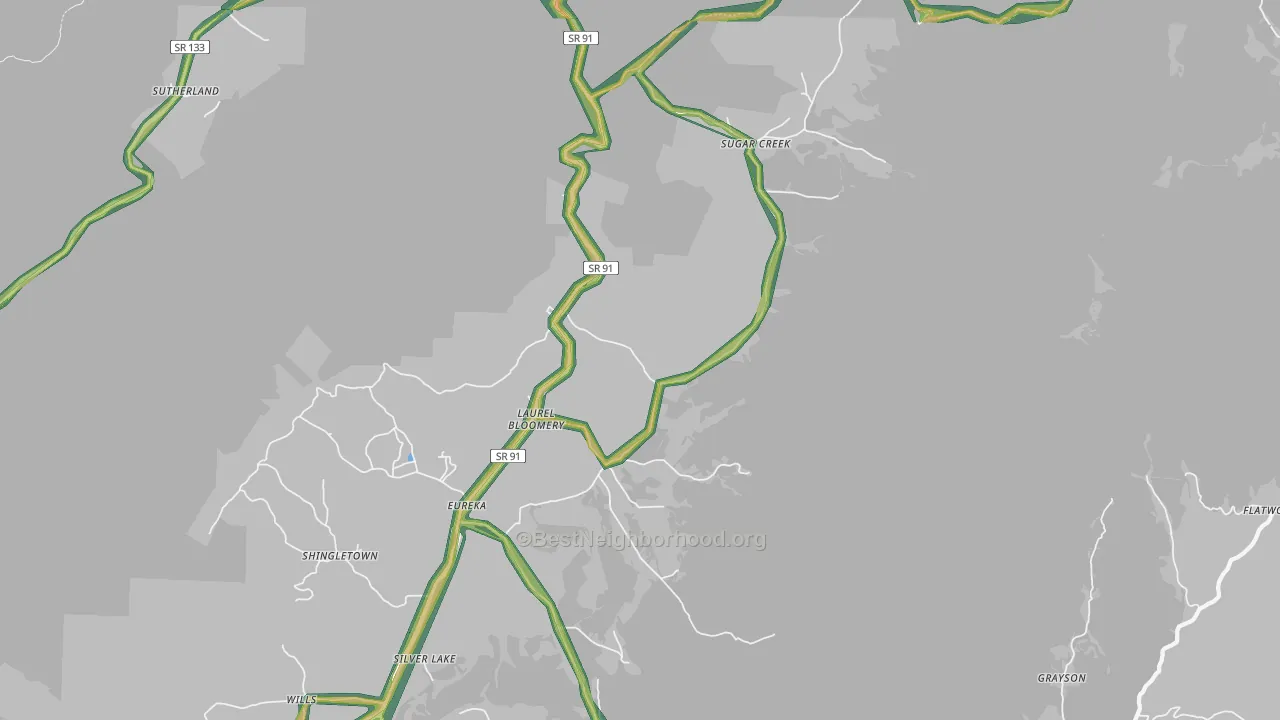 37680, TN Map of Noise Levels in 37680