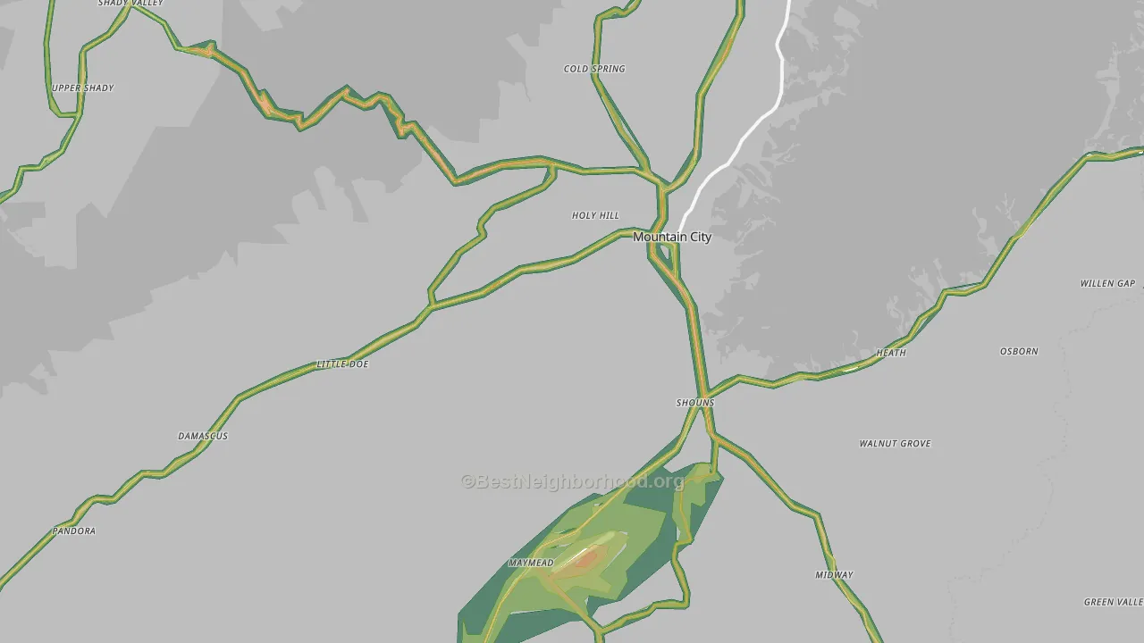 37683, TN Map of Noise Levels in 37683