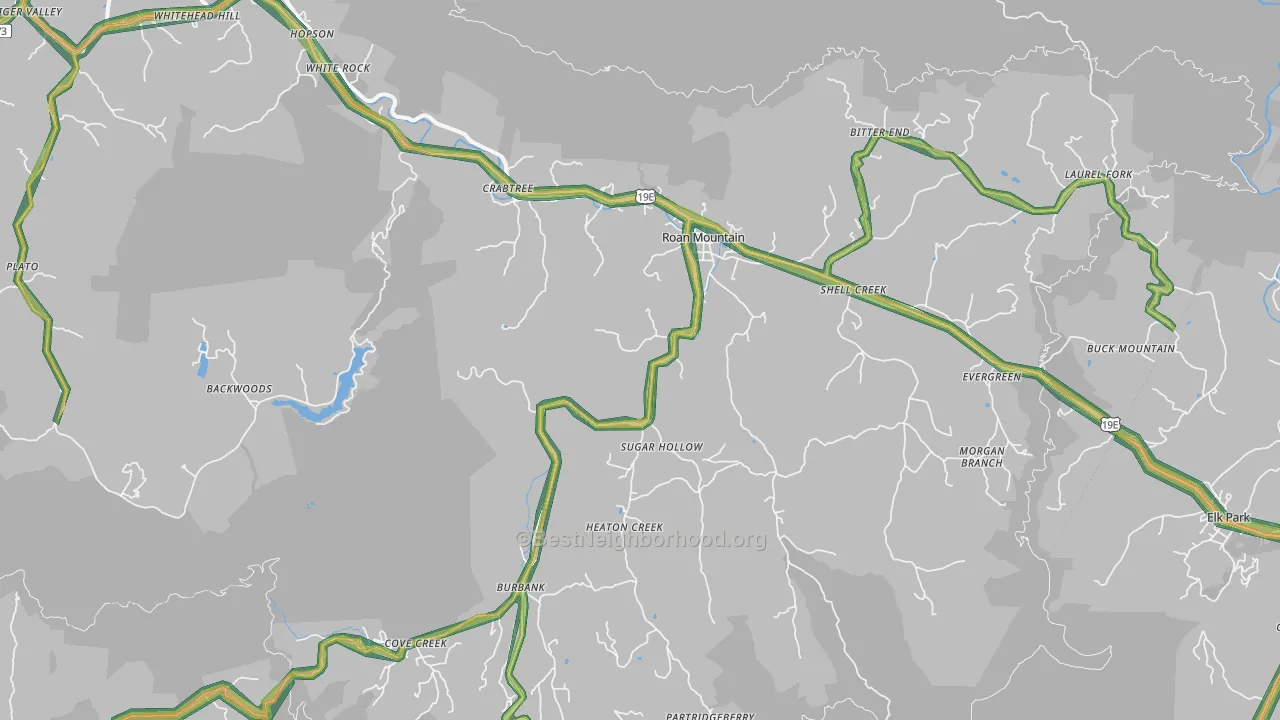 37687, TN Map of Noise Levels in 37687