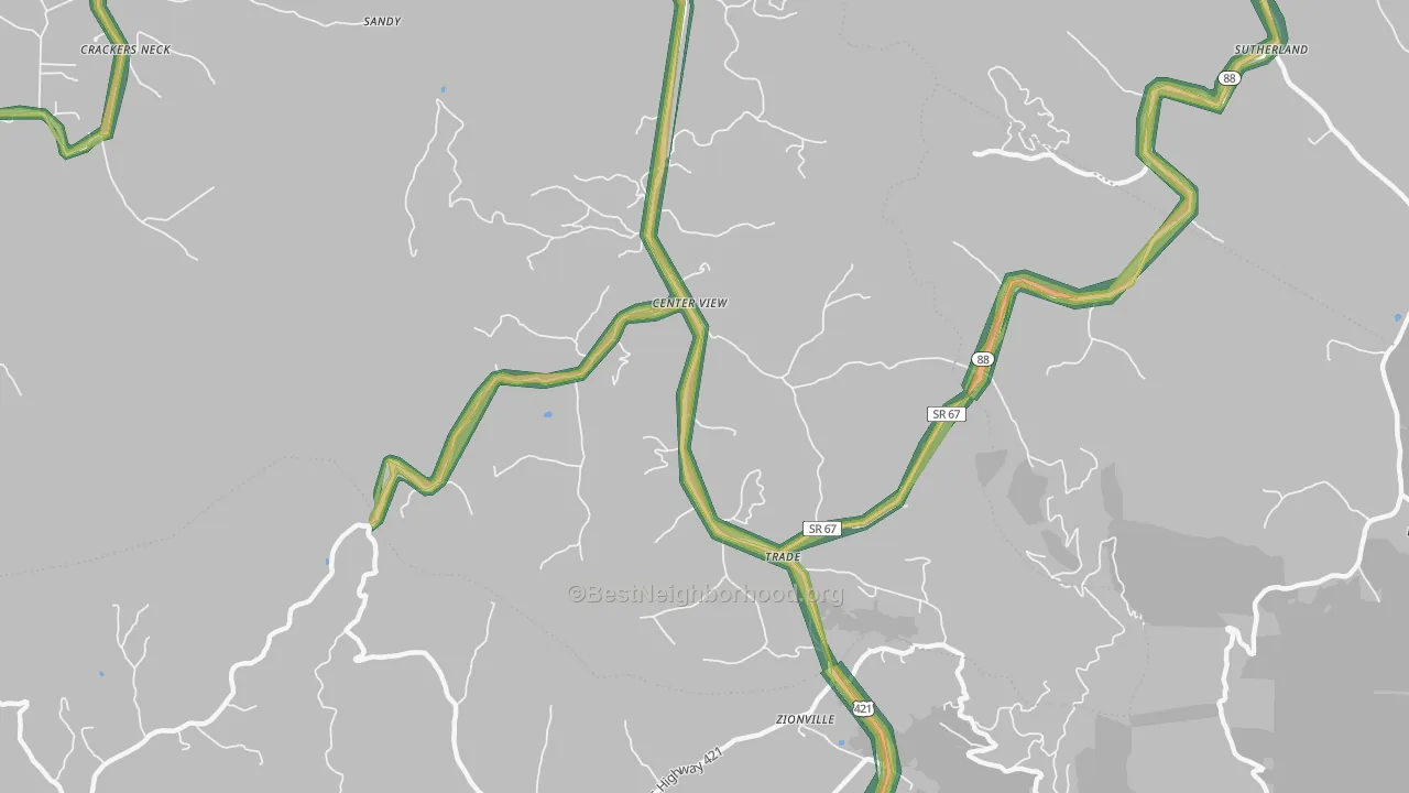 37691, TN Map of Noise Levels in 37691