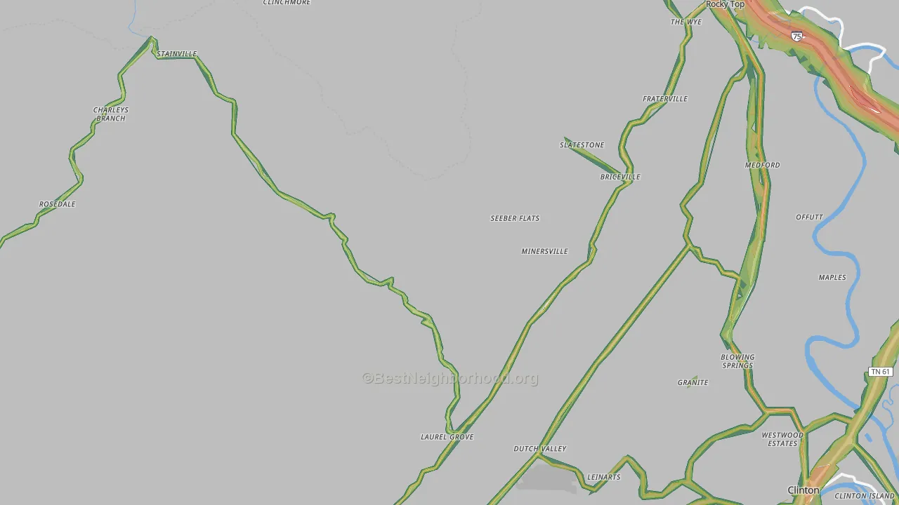 37710, TN Map of Noise Levels in 37710