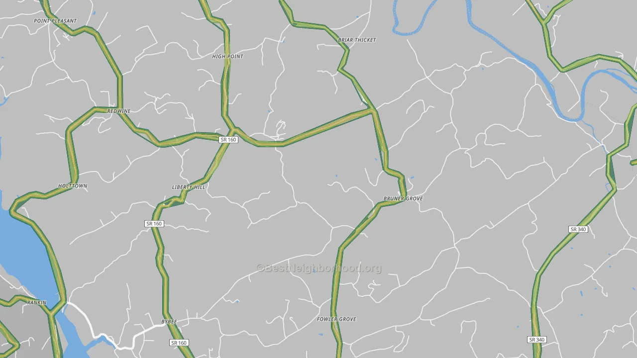 37713, TN Map of Noise Levels in 37713