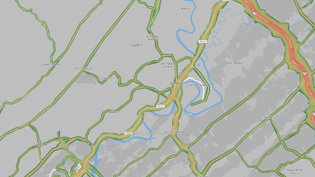 37716, TN Map of Noise Levels in 37716