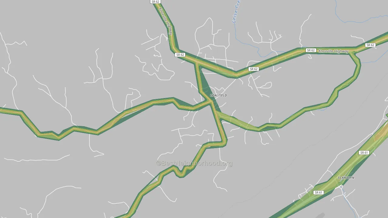 37719, TN Map of Noise Levels in 37719