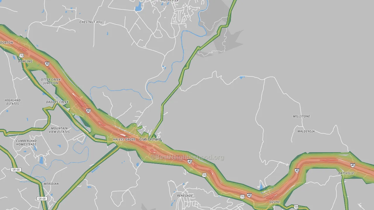 37723, TN Map of Noise Levels in 37723