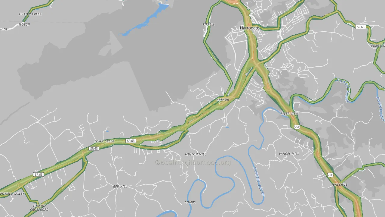 37724, TN Map of Noise Levels in 37724