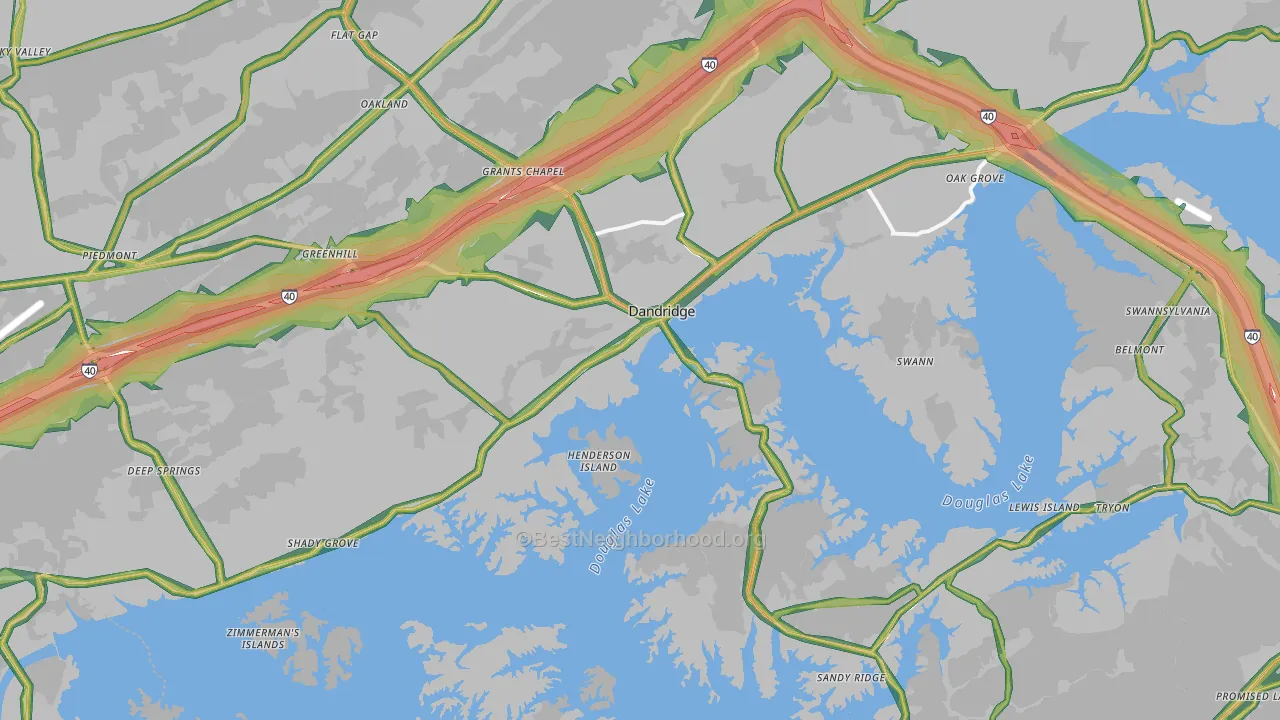 37725, TN Map of Noise Levels in 37725